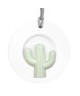 Ambientador colgante blanco cerámica cactus esférico