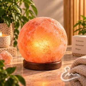 lámpara de sal del himalaya esfera redonda – 2 3 kg