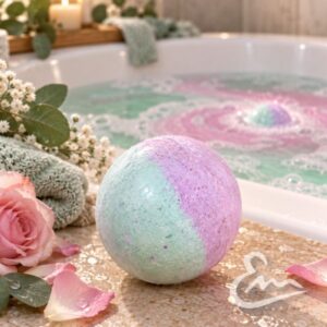 bomba espuma lavanda eucalipto bano sensorial