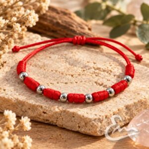 Pulsera de los Siete Nudos Roja – Amuleto de Protección